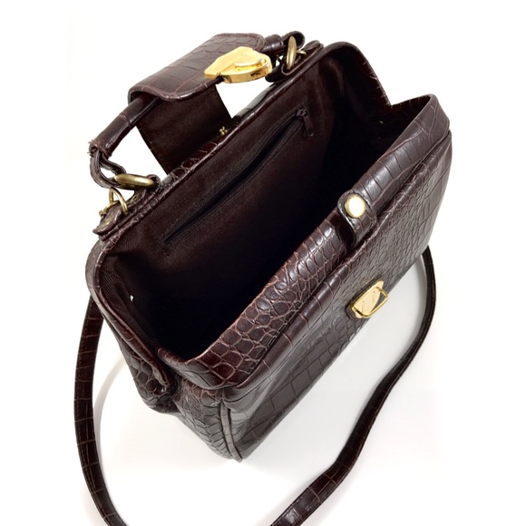 ❌SOLD❌ crocodile faux leather doctor satchel - Picture 5 of 8